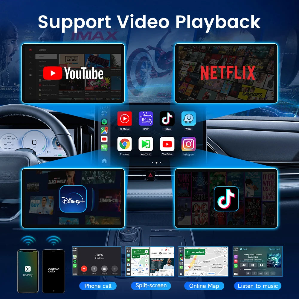 Carlinkit Wireless Apple Carplay And Android Auto Adapter