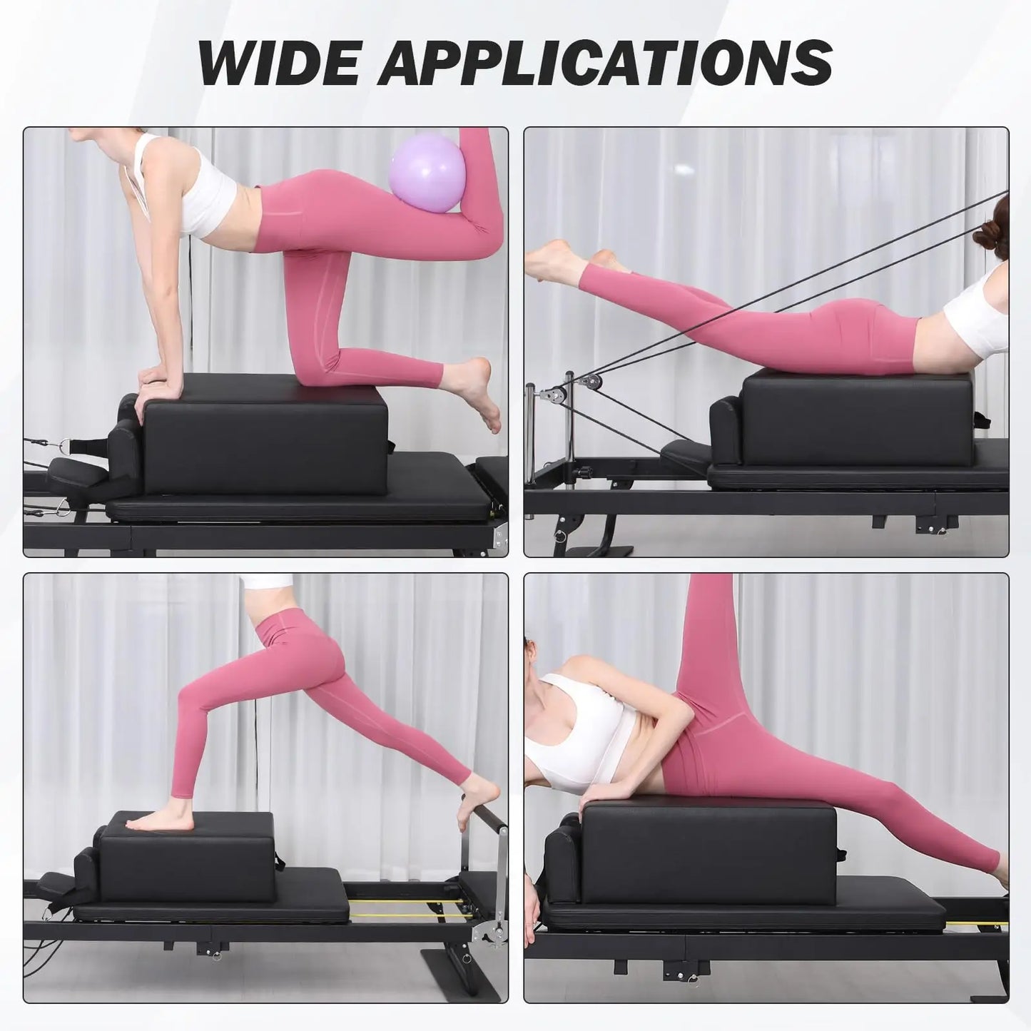 HiMISS Portable Pilates Sit Box For Home Workouts Versatile Accessory