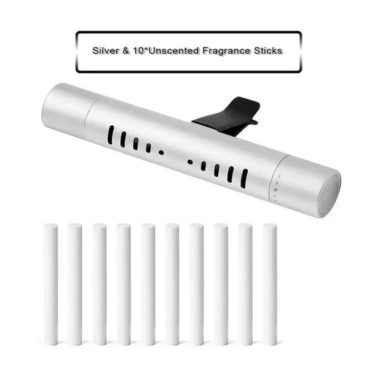 Cylindrical Essential Oil Car Diffuser Vent Clip With Refill Sticks