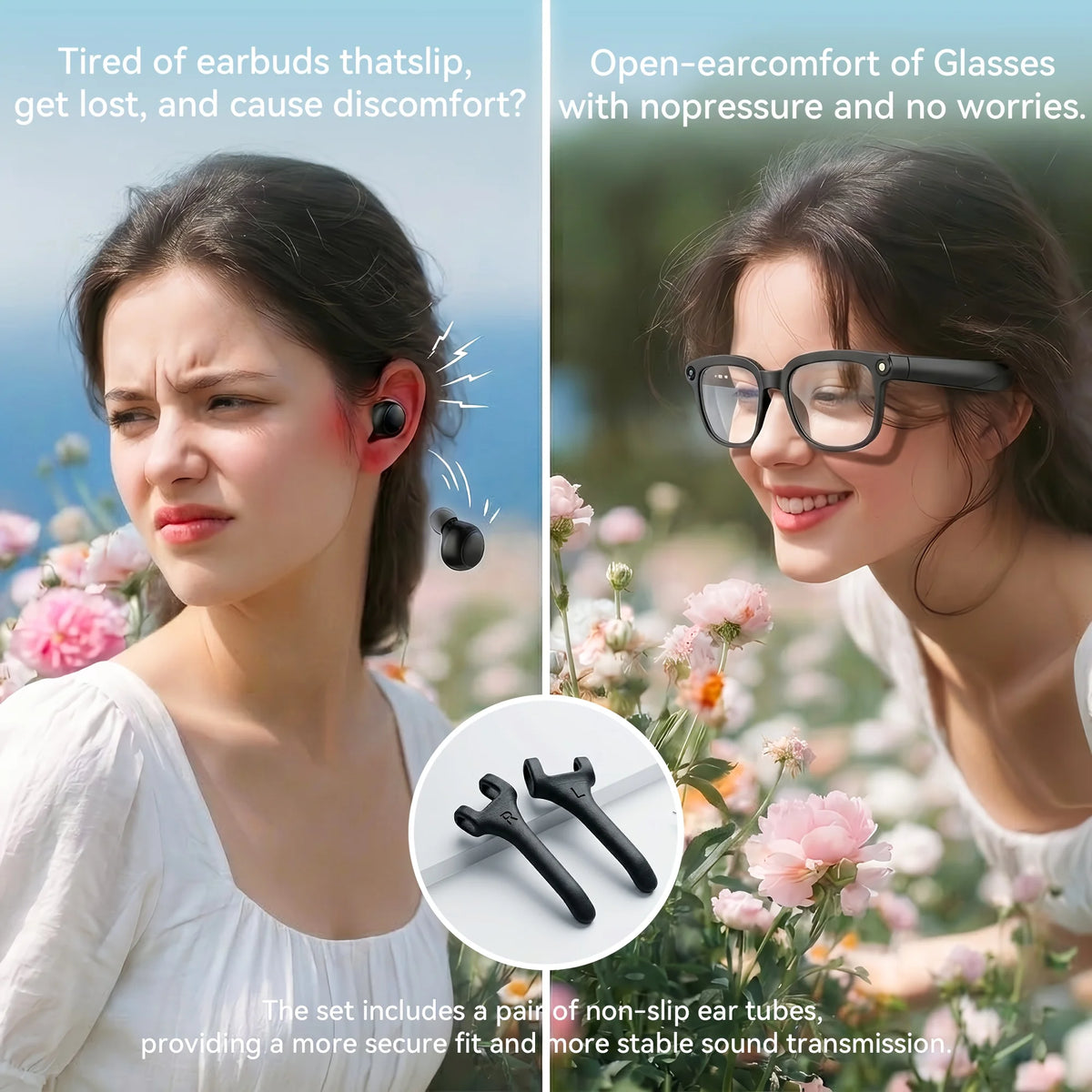 Smart Camera Glasses With 8MP Recorder Bluetooth And AI Translation
