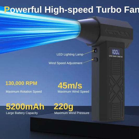 Trnojthk 120000Rpm Brushless Cordless Electric Turbine Blower