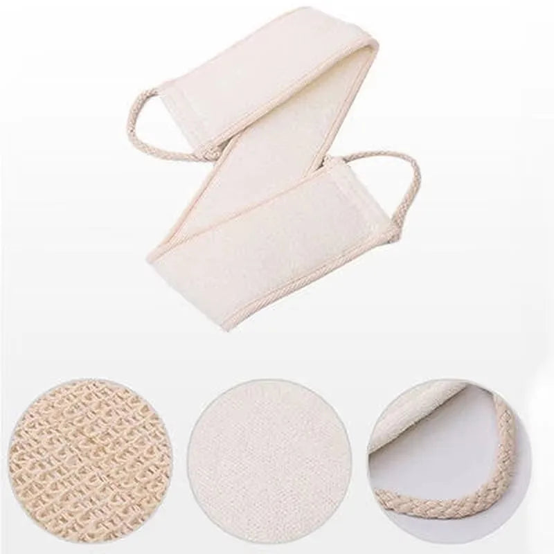 Cotton And Hemp Exfoliating Body Wash Gloves For Shower Scrubbing
