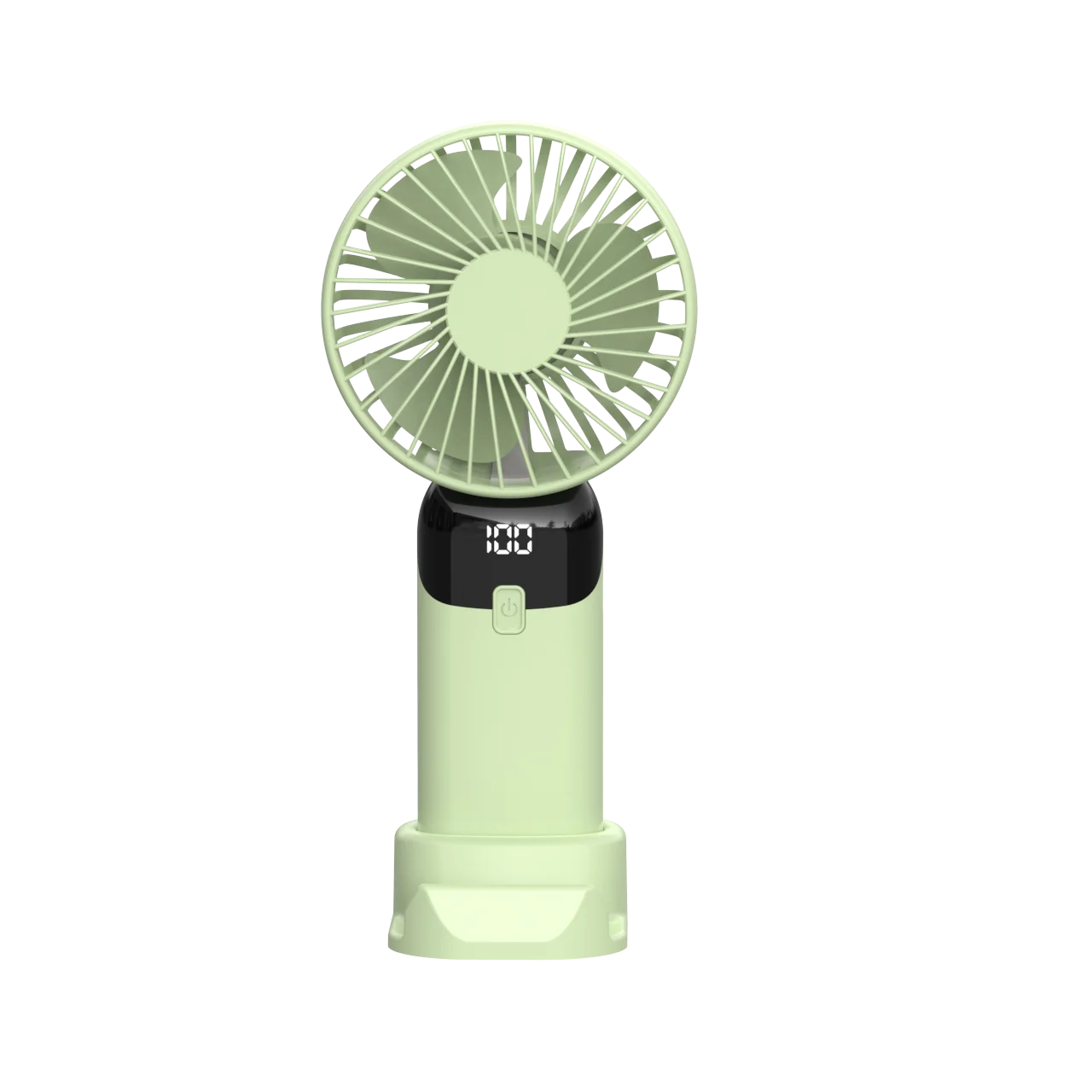 USB Mini Portable Rechargeable Handheld Fan With Integrated Phone Holder