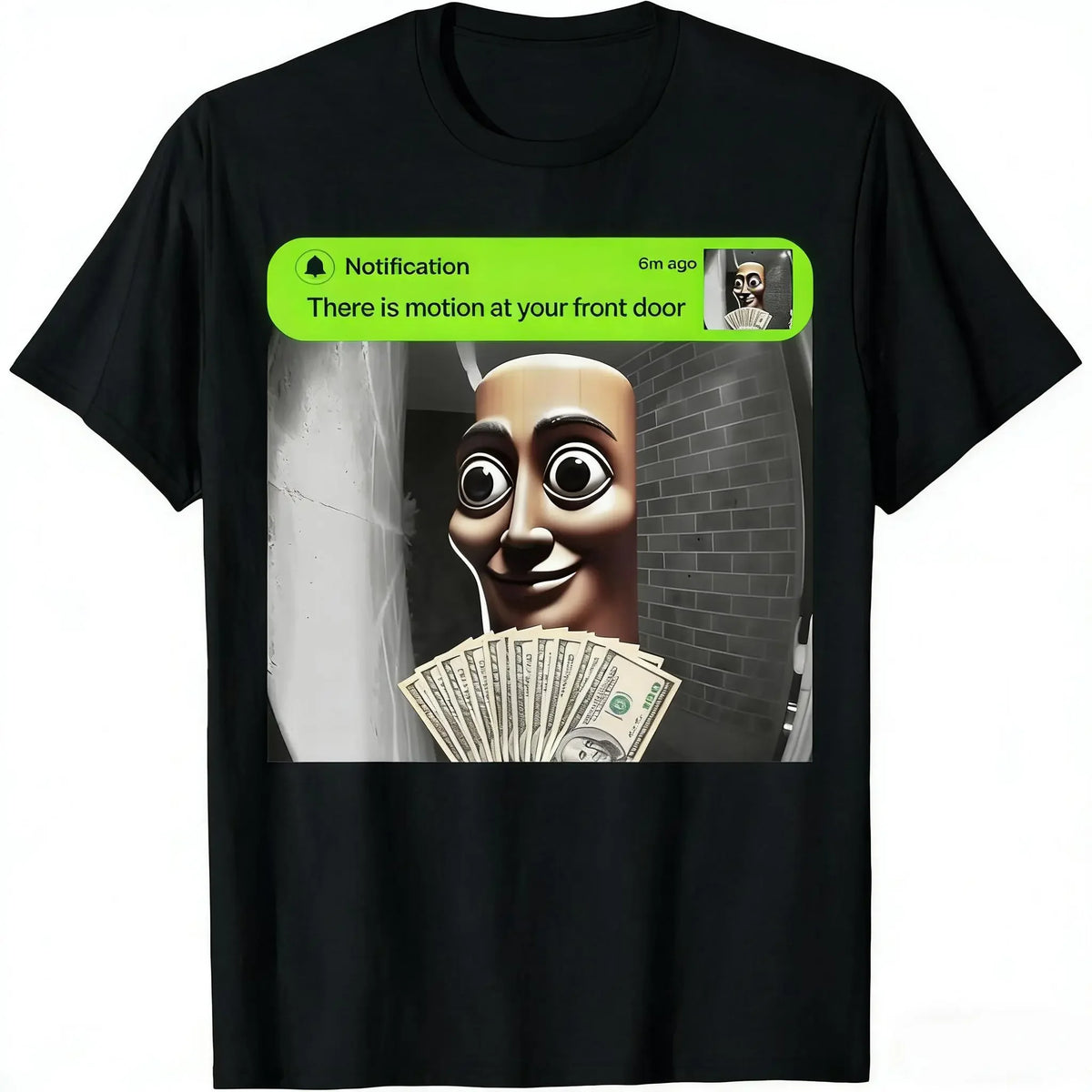 Tung Tung Tung Doorbell Meme Motion Graphic T Shirt