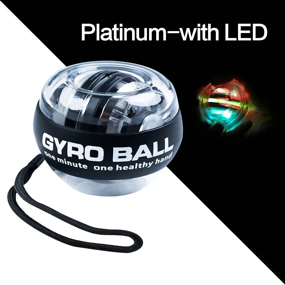 Led Gyro Wrist Ball Strengthener For Arm Fitness Training