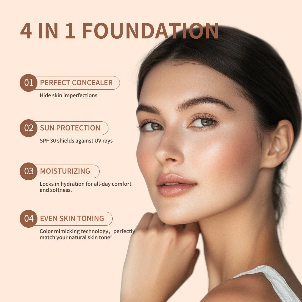 Ibcccndc Full Coverage Waterproof Concealer With Moisturizing Formula