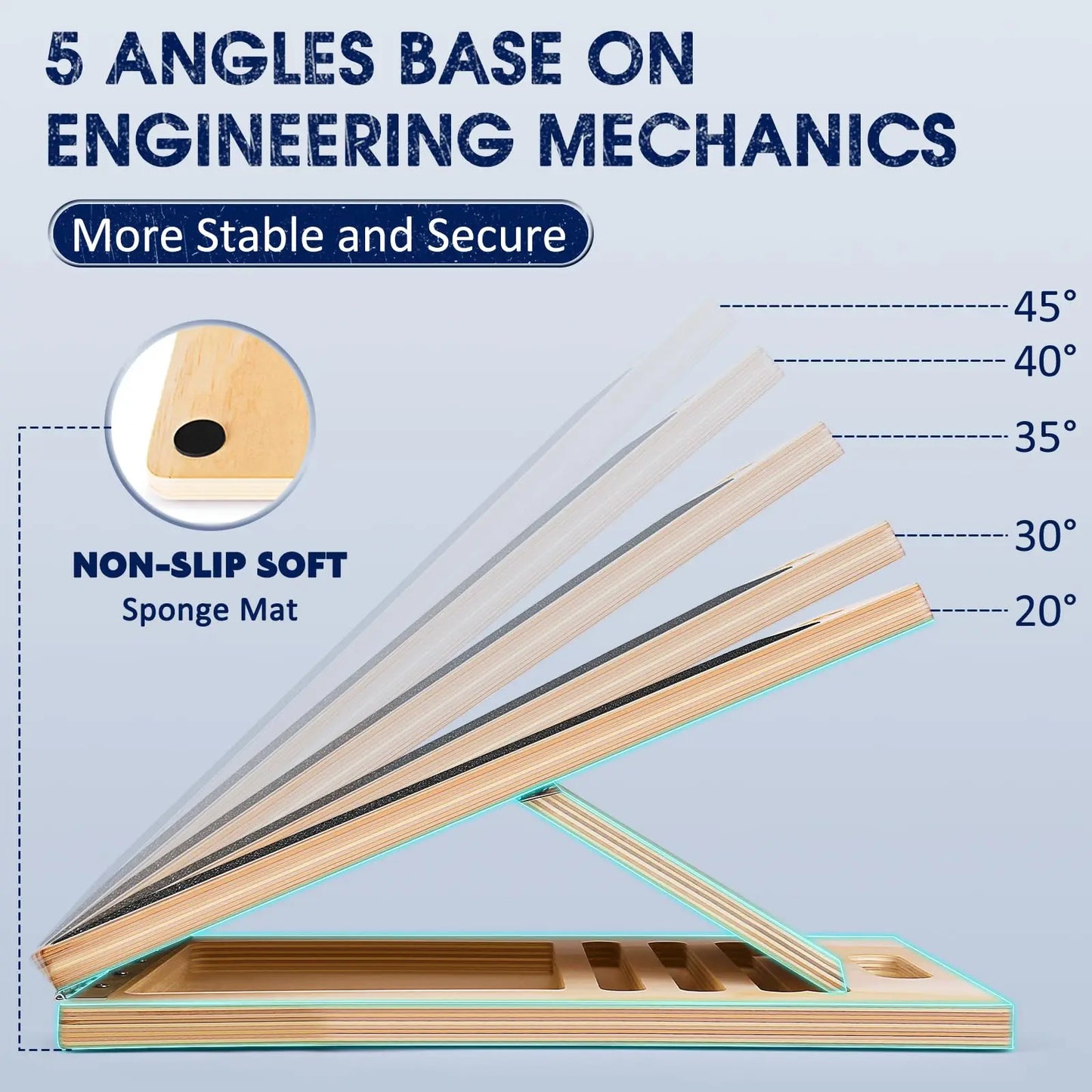 Wooden Balance Board And Adjustable Calf Stretcher For Physical Therapy