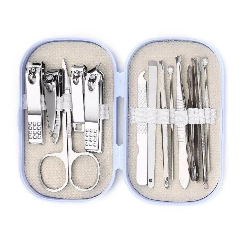 Stainless Steel 14 Piece Manicure And Pedicure Tool Set