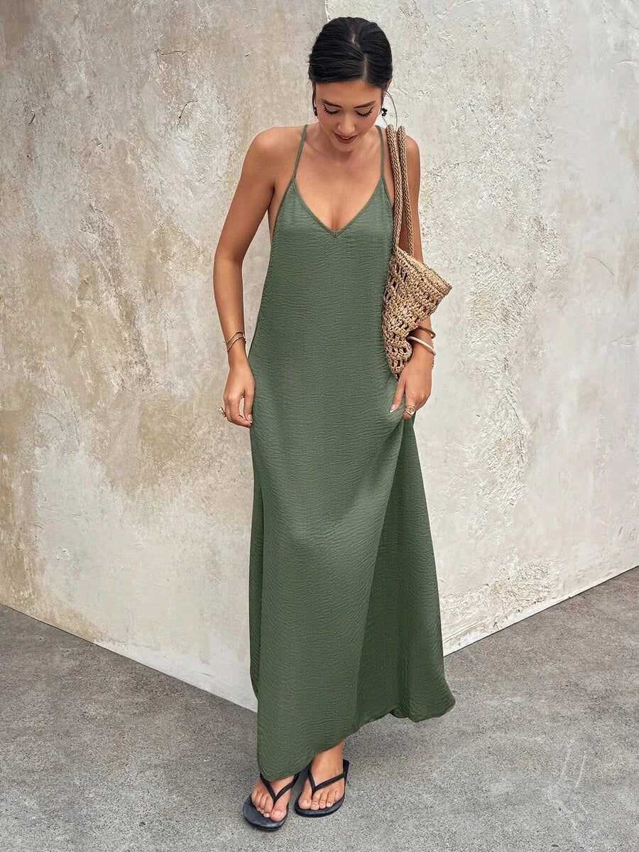Women Strapless Polyester Ankle Length Elegant Dress