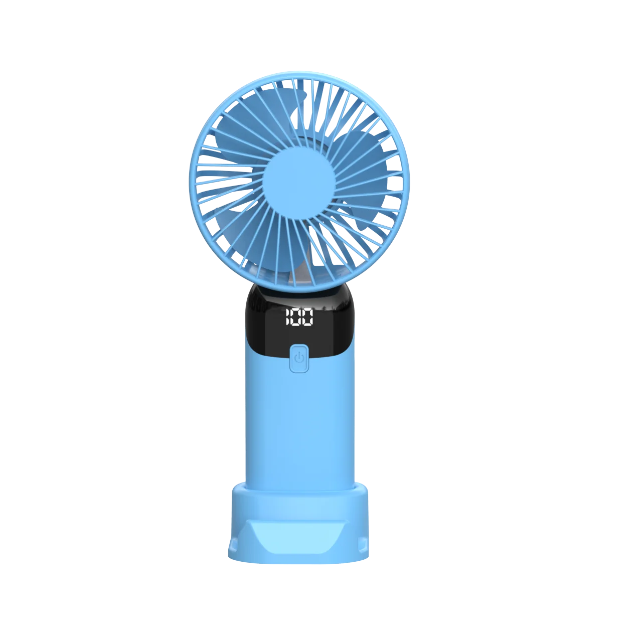 USB Mini Portable Rechargeable Handheld Fan With Integrated Phone Holder