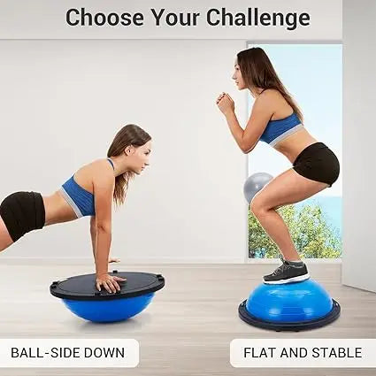 Half Balance Ball Non Slip Base Resistance Bands And Pump