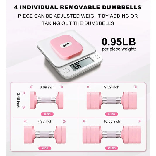 YTYIN Adjustable Dumbbell Set 15to50 Lb For Home Gym