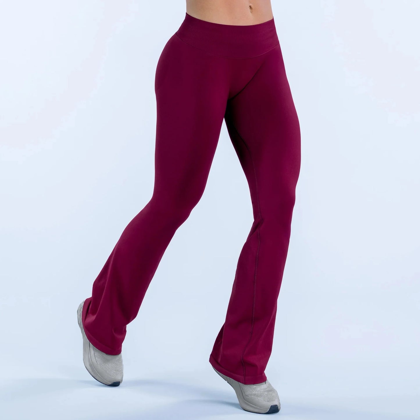 Nclagen Womens Seamless Flare Yoga Leggings Gym Workout Pants