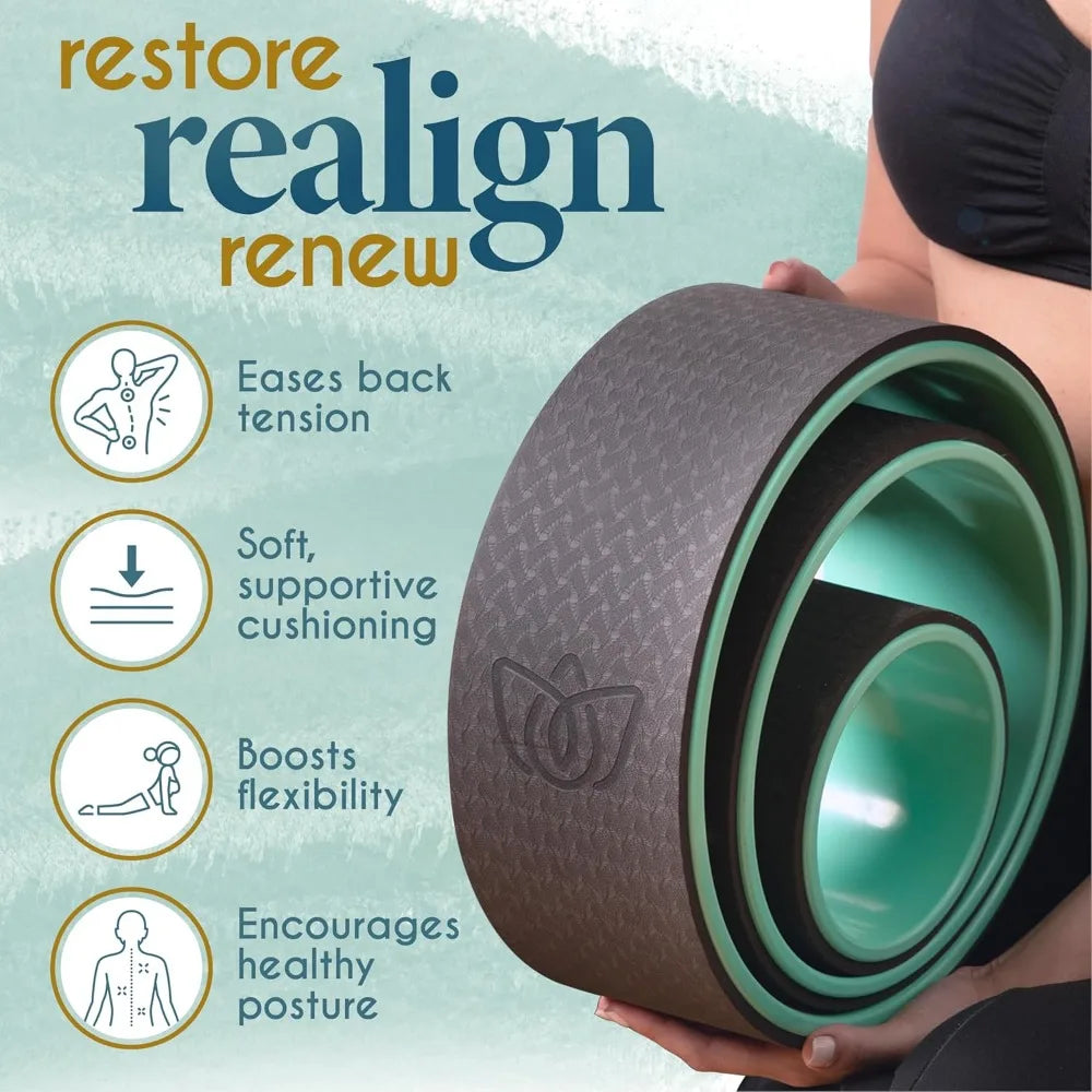 Florensi Yoga Wheel Set 3 Pack For Back Stretching