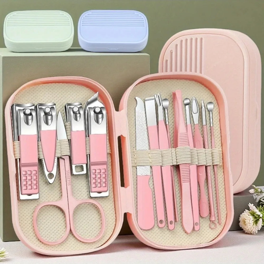 Stainless Steel 14 Piece Manicure And Pedicure Tool Set
