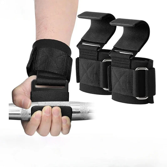 MIHJUSFDH Non-Slip Weight Lifting Hooks For Deadlift And Pullups