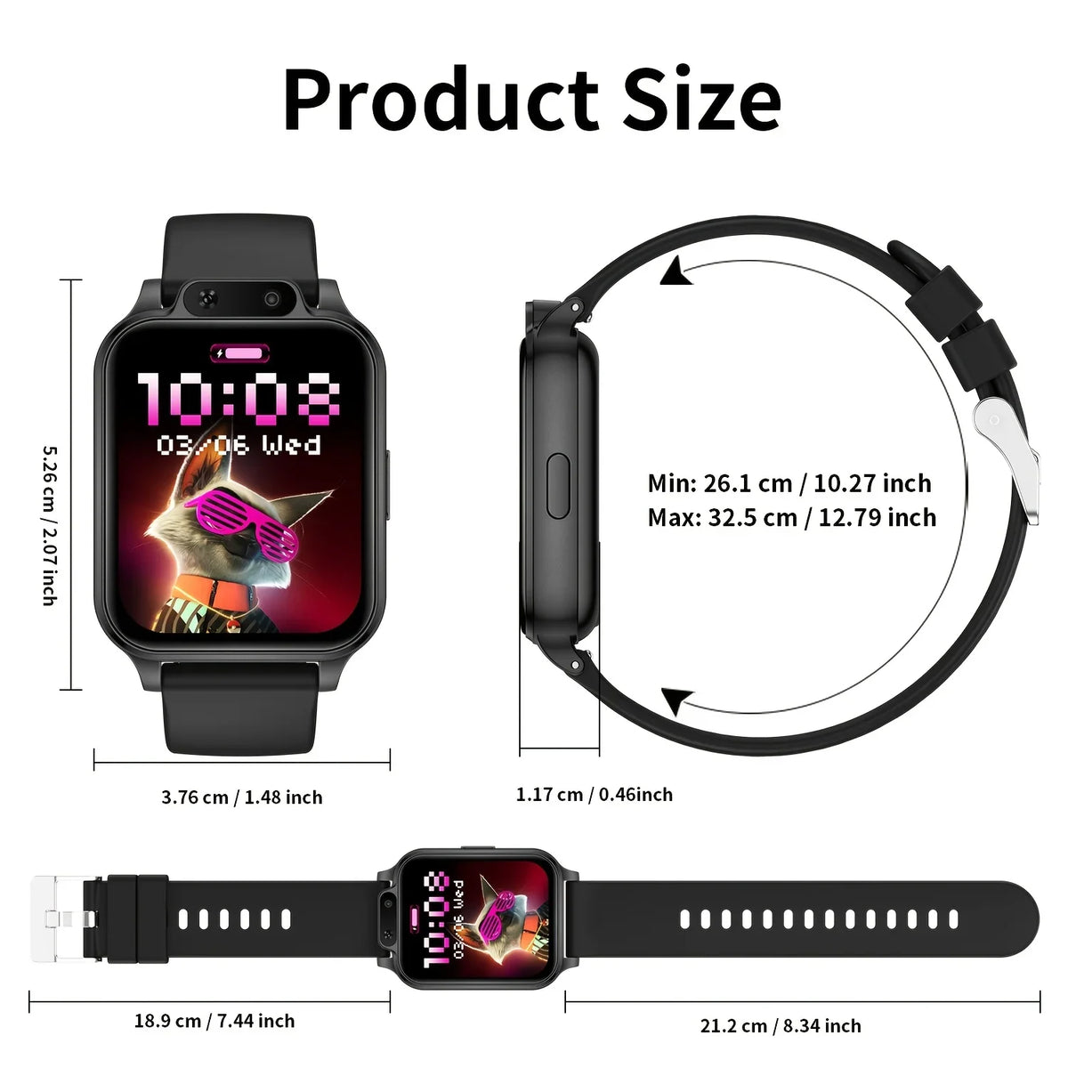 ERUN Smartwatch With Wireless Calling, Sports Modes And Message Alerts