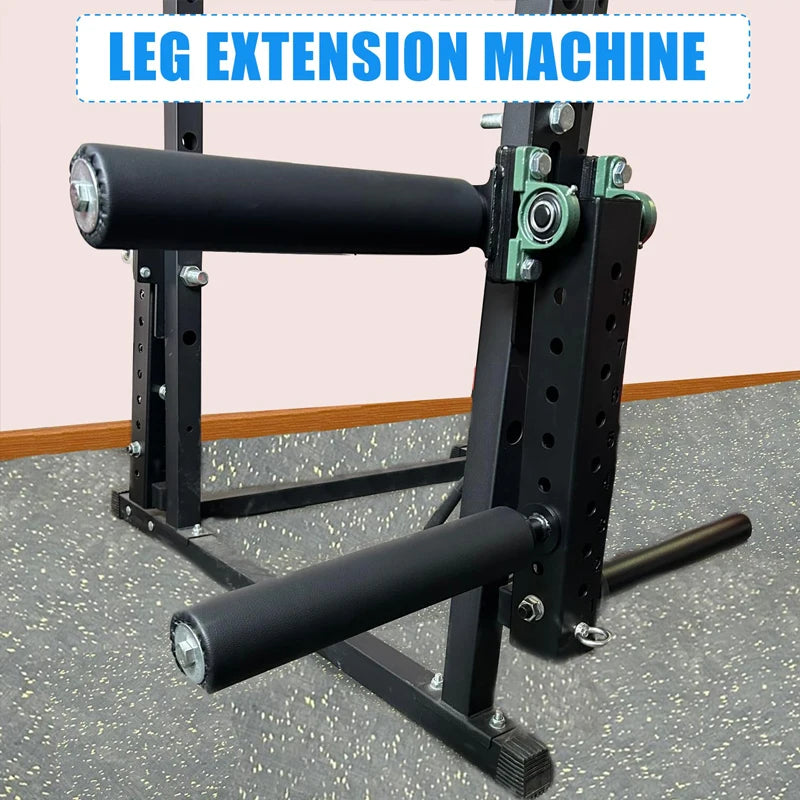 Power Rack Leg Extension And Curl Attachment For Strength Training