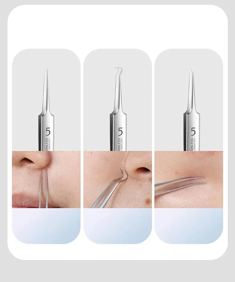 Stainless Steel Skin Care Tool Set Blackhead Pimple Removal Kit
