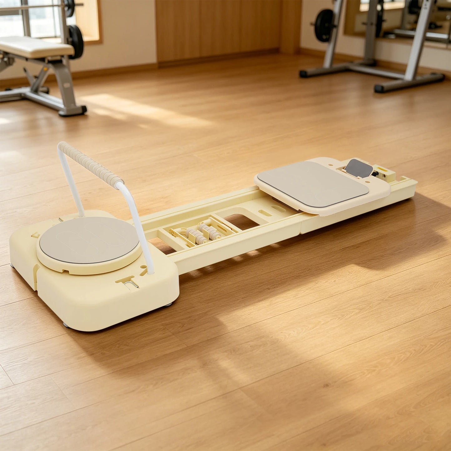 Foldable Multi Function Pilates Fitness Board With Tension Bands
