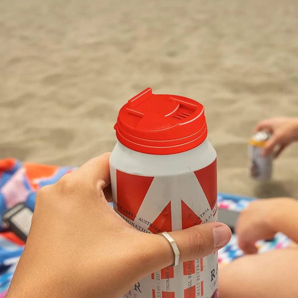 Reusable Plastic Soda Can Lid Cover Keeps Drink Fresh