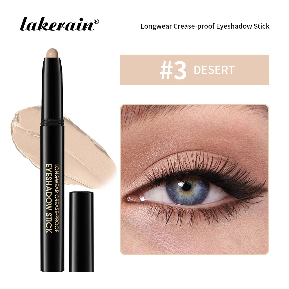 Waterproof Matte Shimmer Eyeshadow Liner Stick With Glitter Highlighter