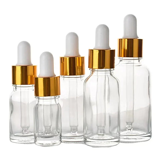 Refillable Glass Dropper Bottles Set for Essential Oils with Funnel