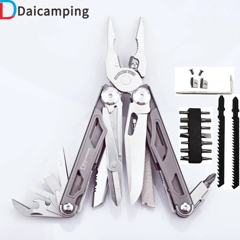 Daicamping DL30 Multitool Plier Multifunctional Survival Knife And Saws Set
