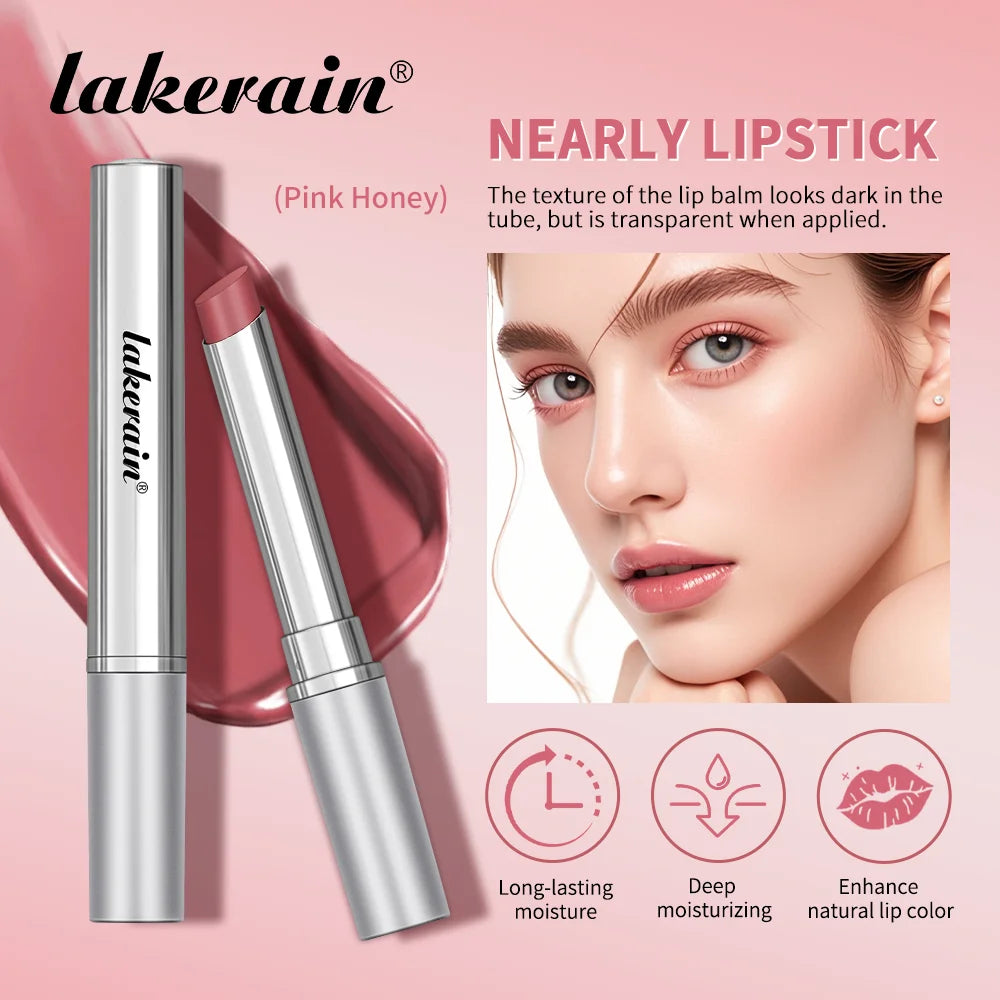 Lakerain Nearly Lipstick Lip Balm Natural Color Creamy Moisturizing