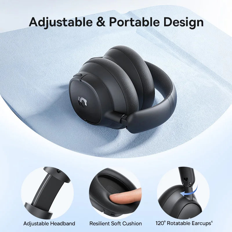 Baseus Wireless Headphones With Adaptive Hybrid Noise Cancellation