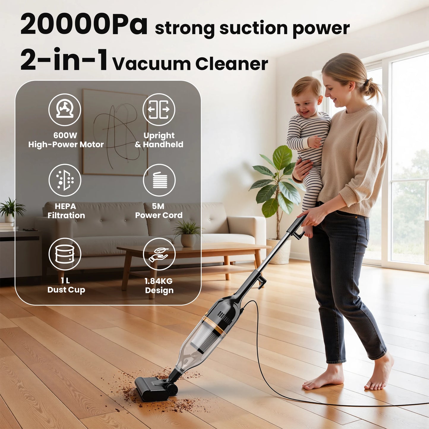INSE CordedVacuum CleanerPro R7 R6X R3S 3 In 1 600W