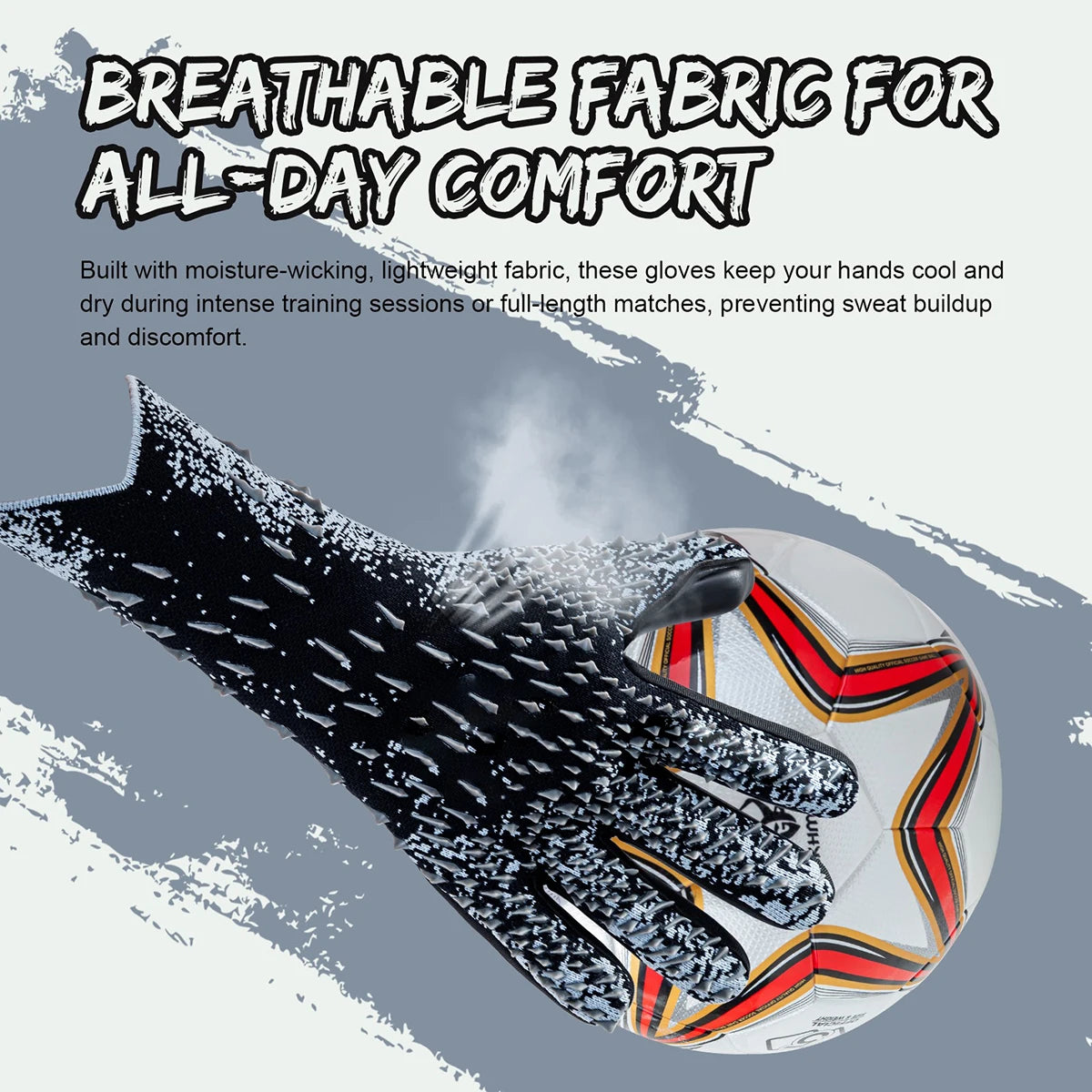 GKHMNEW Soccer Goalkeeper Gloves With Enhanced Latex Palm Grip