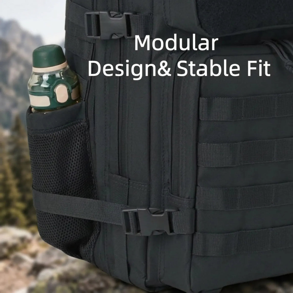 ReFire Gear Tactical Hunting Backpack With Dual Water Bottle Holders