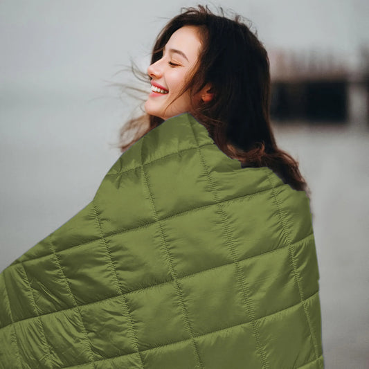 Lightweight Puffy Camping Blanket Waterproof Down Alternative Quilt