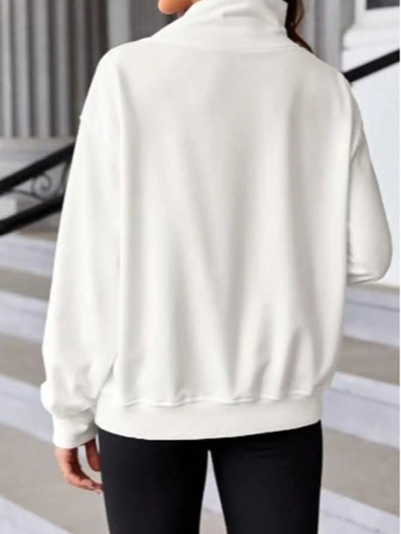 Fisoew Ribbed Turtleneck Sweater Long Sleeve Knit Pullover Top