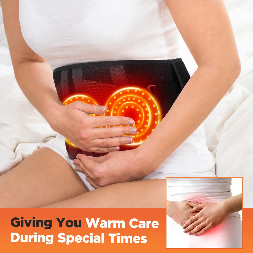 Hailicare Heating Vibration Massager Belt With Red Light