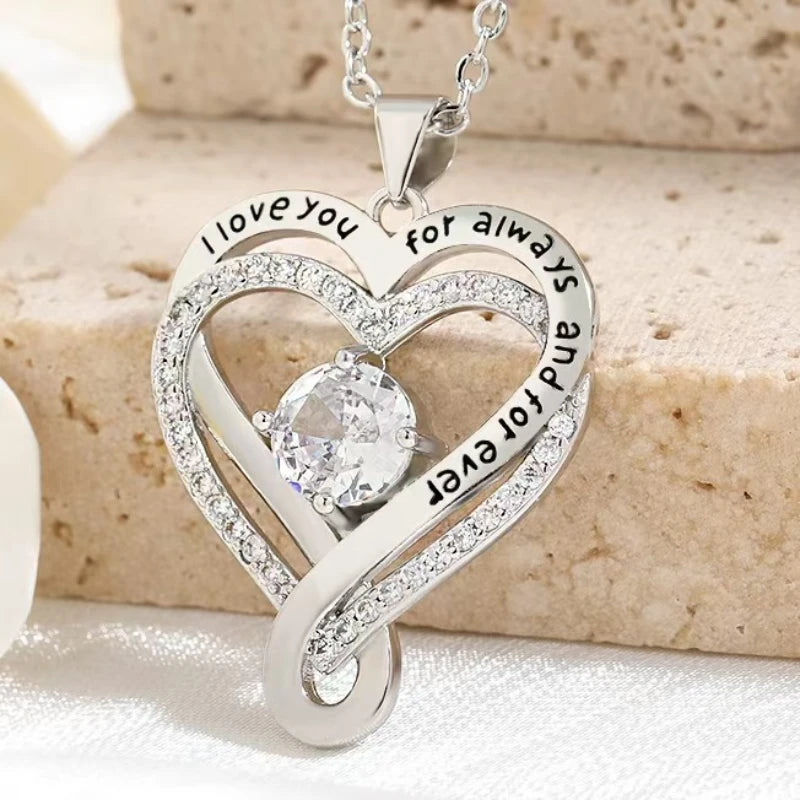 Zhixun Zinc Alloy Heart Shaped Pendant Necklace With Mood Tracker