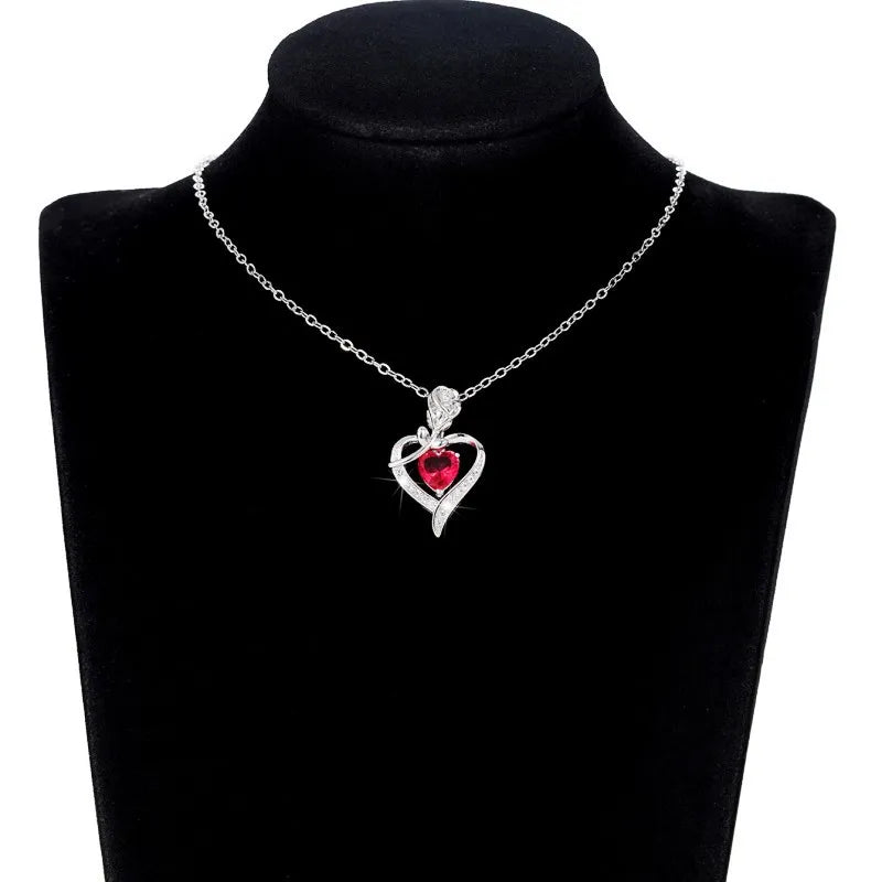 Zhixun Zinc Alloy Heart Shaped Pendant Necklace With Mood Tracker
