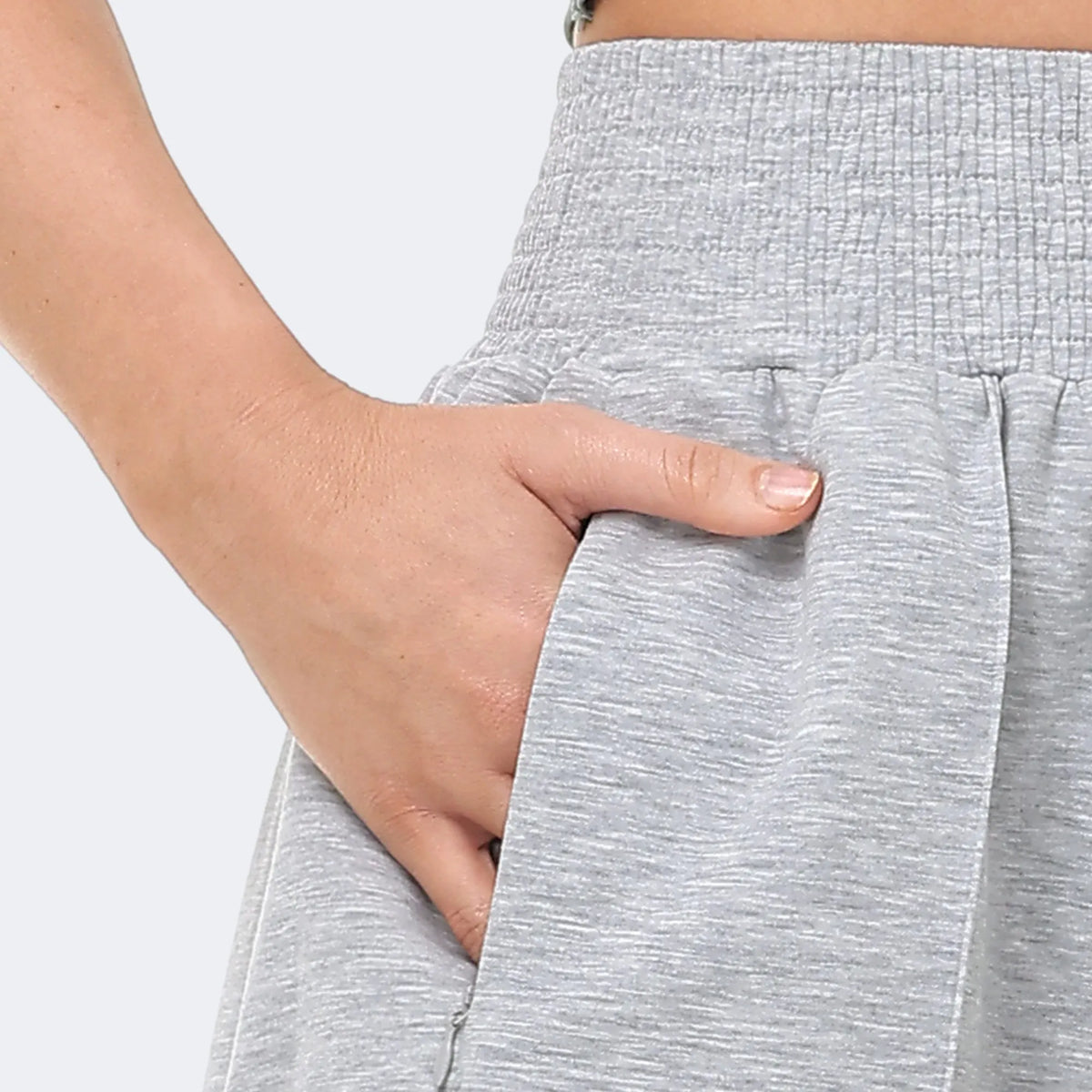 The Gym People Womens High Waist Athletic Sweat Shorts