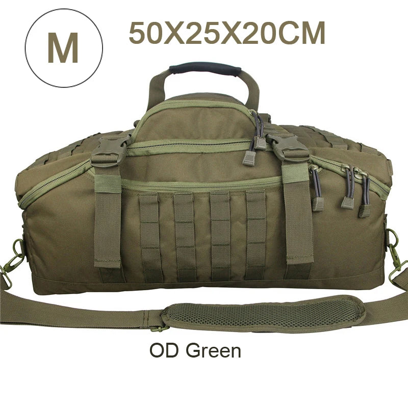 LQARMY Waterproof 3 Way Travel Duffel Bag Backpack Luggage