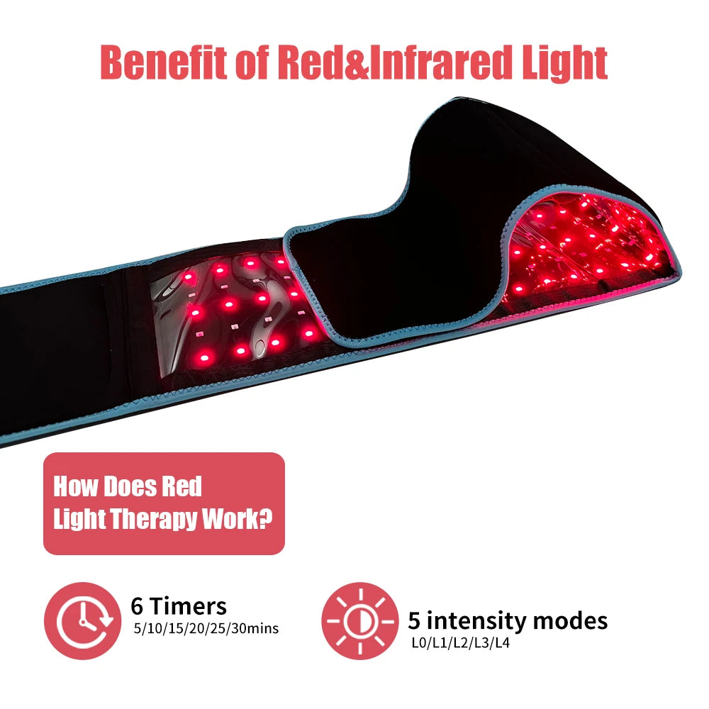 Near Infrared Red Light Wrap Belt For Body Relaxation