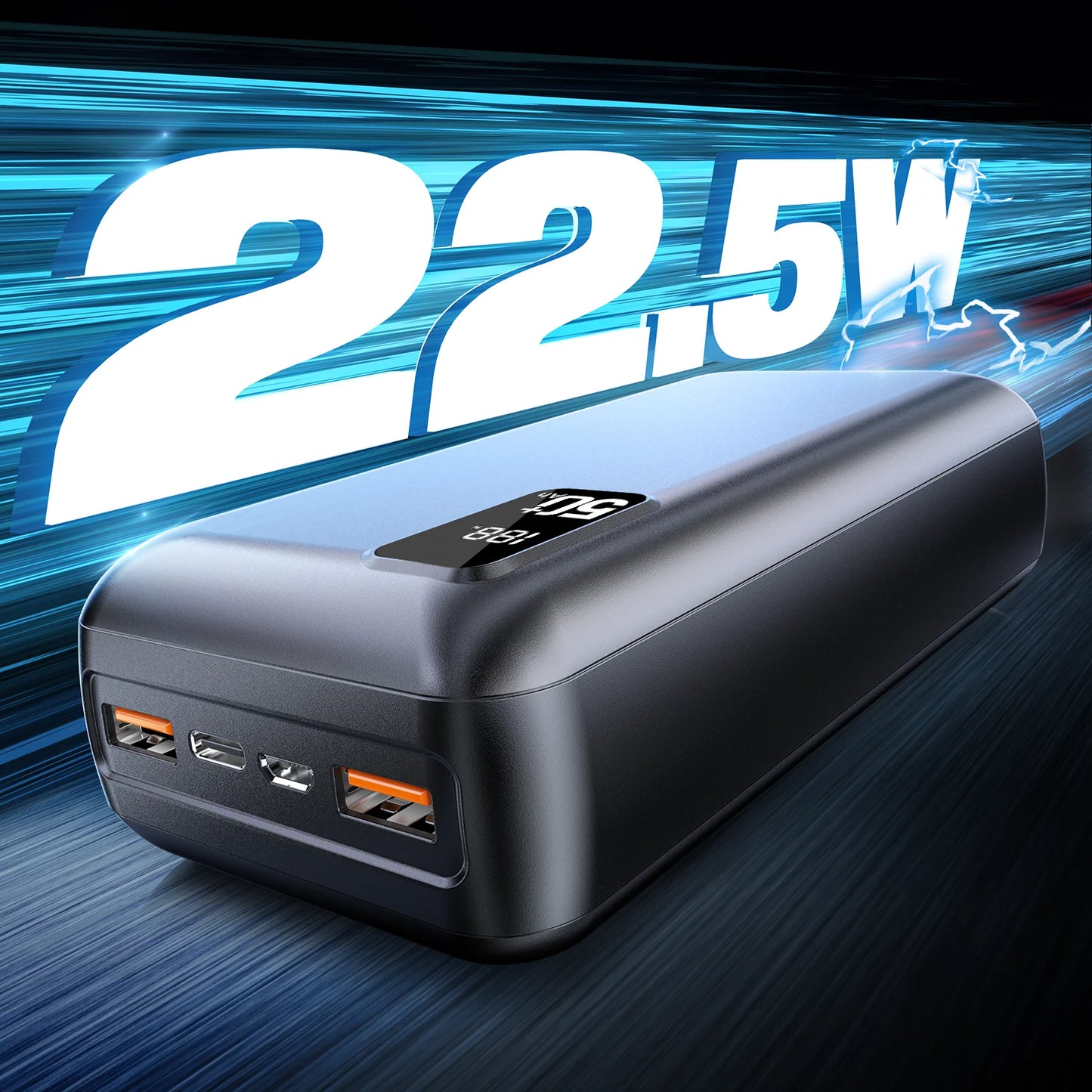 Hganus 50000mAh Power Bank QC PD USB C Fast Charger