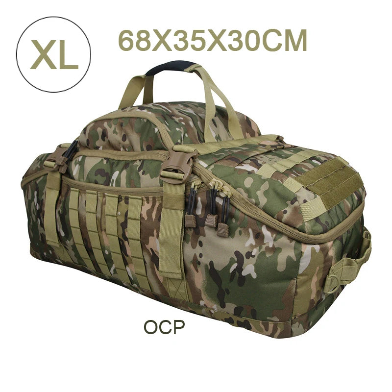 LQARMY Waterproof 3 Way Travel Duffel Bag Backpack Luggage