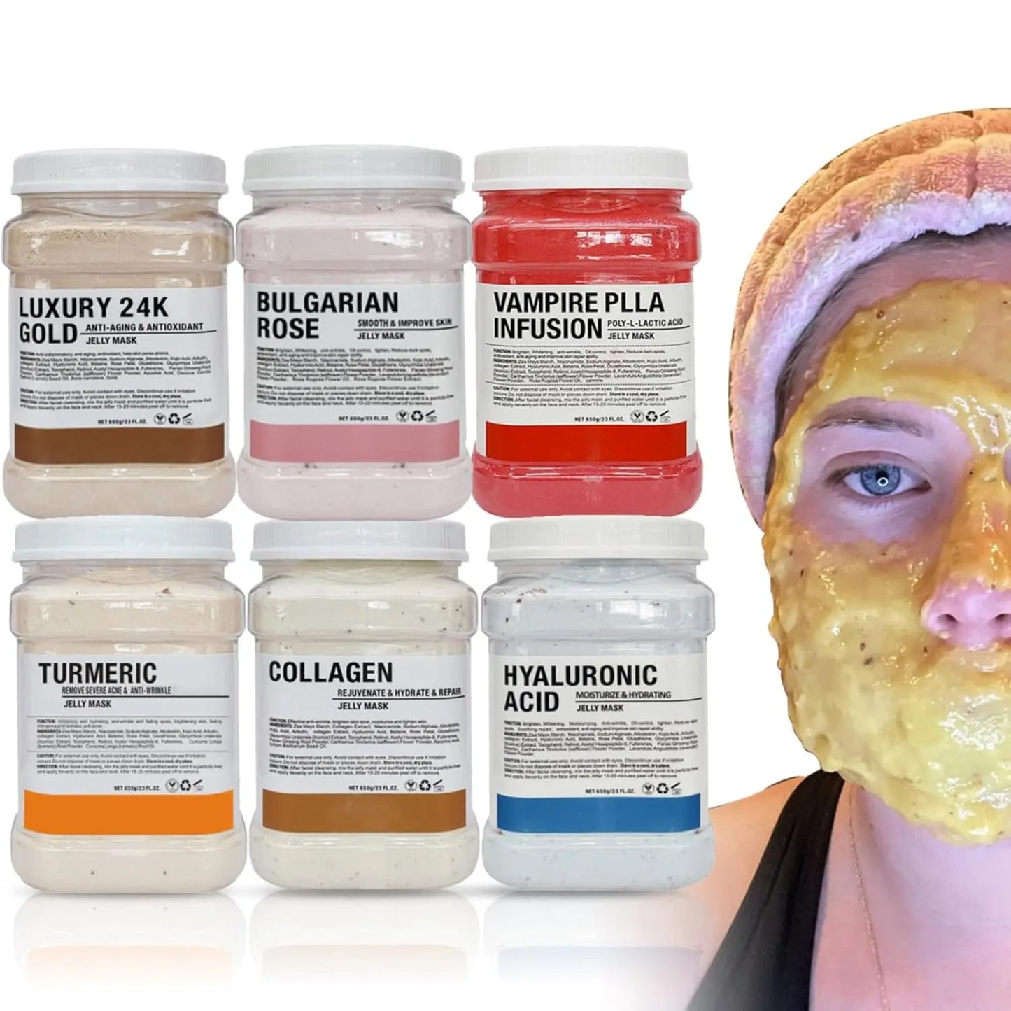 YMEYFAN Jelly Mask Powder 6 Pack 650G Professional Skin Care