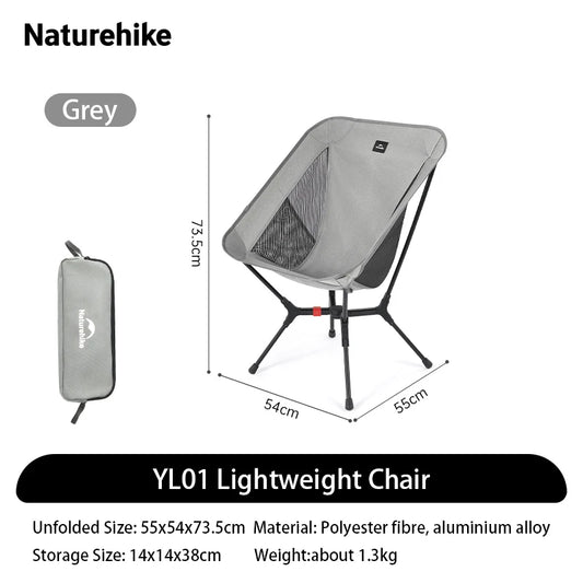 Naturehike Ultralight Aluminum Alloy Folding Camping Chair 200kg